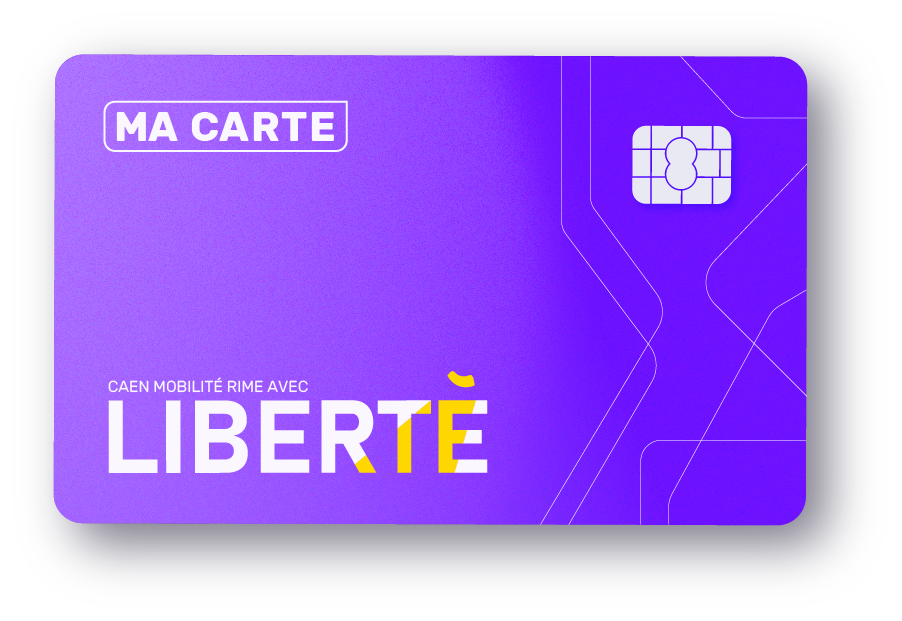 Prototype carte Liberté avec ombre C'est une carte qui reprend les codes de la charte graphique de l'entreprise liberté